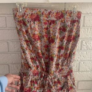 Floral Sleeveless Romper